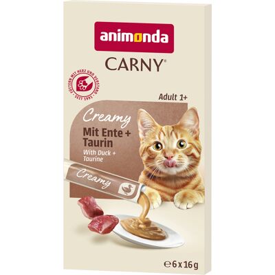 Animonda Carny Adult Creamy - 24 x 16 g Kaczka i tauryna Animonda Carny Adult Creamy - 24 x 16 g Kaczka i tauryna