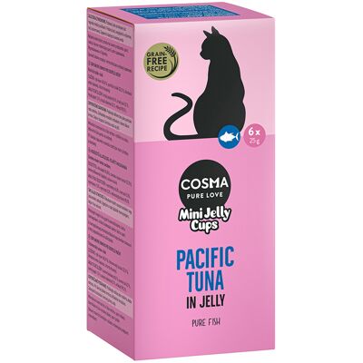 Cosma Mini Jelly Cups, 24 x 25 g - Tuńczyk pacyficzny Cosma Mini Jelly Cups, 24 x 25 g - Tuńczyk pacyficzny