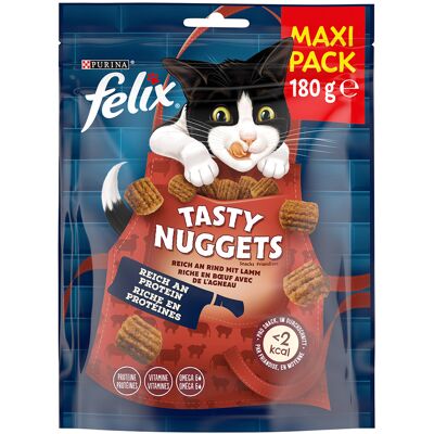 Przekąski dla Kotów Felix o Niskiej Kaloryczności - Tasty Nuggets, 3 Smaki Przekąski dla Kotów Felix o Niskiej Kaloryczności - Tasty Nuggets, 3 Smaki