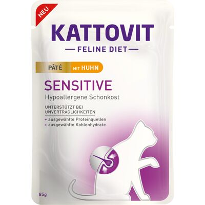 Kattovit wrażliwa karma dla kotów - Kurczak 85 g w saszetce Kattovit wrażliwa karma dla kotów - Kurczak 85 g w saszetce