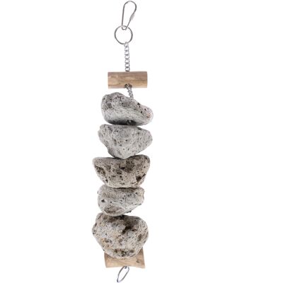 TIAKI zabawka dla ptaków, kamienny blok - ok. Ø 6 x dł. 30 cm TIAKI zabawka dla ptaków, kamienny blok - ok. Ø 6 x dł. 30 cm