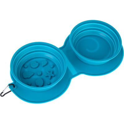 TIAKI podwójna silikonowa miska podróżna Sea Shell - 2 x 600 ml TIAKI podwójna silikonowa miska podróżna Sea Shell - 2 x 600 ml