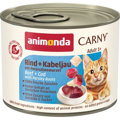 Animonda Carny Adult - Karma dla dorosłych kotów bez zbóż - Kompletny i Zrównoważony Animonda Carny Adult - Karma dla dorosłych kotów bez zbóż - Kompletny i Zrównoważony