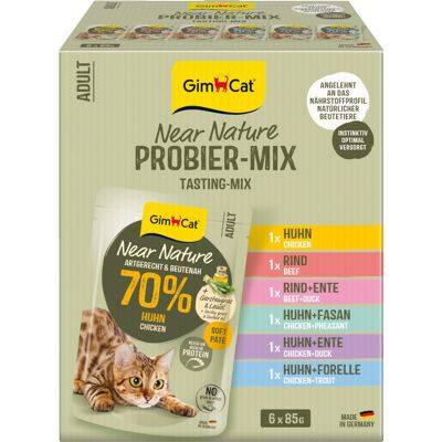 Pakiet próbny GimCat Near Nature, 6 x 85 g - Pakiet mieszany (6 smaków) Pakiet próbny GimCat Near Nature, 6 x 85 g - Pakiet mieszany (6 smaków)