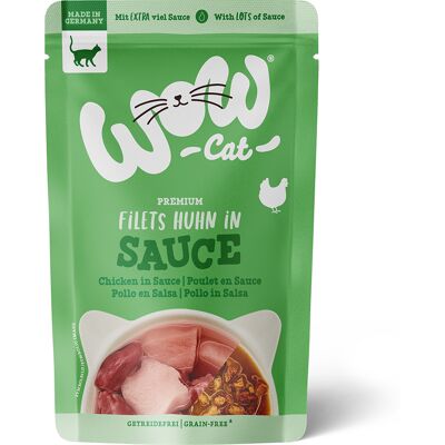 WOW Cat w sosie, 8 x 85 g - Kurczak WOW Cat w sosie, 8 x 85 g - Kurczak