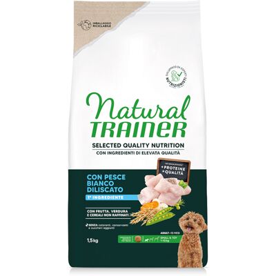 Natural Trainer Selected Quality Cane Small & Toy z Białą Rybą - Karma dla psów Natural Trainer Selected Quality Cane Small & Toy z Białą Rybą - Karma dla psów