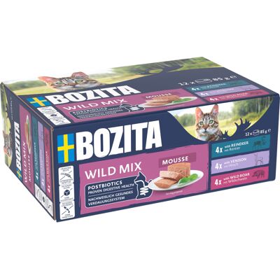 Bozita Mousse, 12 x 85 g - Wild Mix Bozita Mousse, 12 x 85 g - Wild Mix