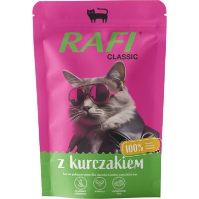 Rafi Cat Classic, 10 x 100 g - Kurczak Rafi Cat Classic, 10 x 100 g - Kurczak