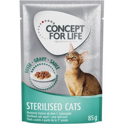 Concept for Life Sterilised Cats z kurczakiem, w sosie - 12 x 85 g Concept for Life Sterilised Cats z kurczakiem, w sosie - 12 x 85 g