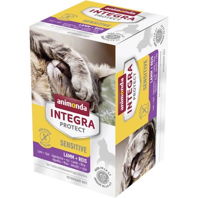 Animonda Integra Protect Adult Sensitive, tacki, 6 x 100 g - Jagnięcina i ryż Animonda Integra Protect Adult Sensitive, tacki, 6 x 100 g - Jagnięcina i ryż