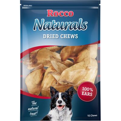 Naturalne uszy wołowe Rocco - 10 sztuk Naturalne uszy wołowe Rocco - 10 sztuk