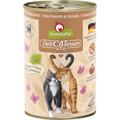 GranataPet DeliCatessen - Naturalne jedzenie dla kotów z indykiem i bażantem GranataPet DeliCatessen - Naturalne jedzenie dla kotów z indykiem i bażantem