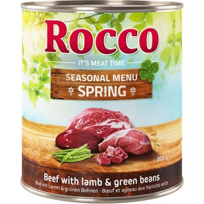 Edycja limitowana: Rocco Wiosenne Menu, jagnięcina z zieloną fasolką - 6 x 800 g Edycja limitowana: Rocco Wiosenne Menu, jagnięcina z zieloną fasolką - 6 x 800 g