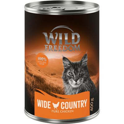 Wild Freedom Adult, 6 x 400 g - bezzbożowa receptura - Wide Country – Czysty kurczak Wild Freedom Adult, 6 x 400 g - bezzbożowa receptura - Wide Country – Czysty kurczak