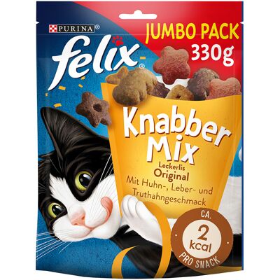 Felix Marka Model - Chrupiąca Mieszanka Kurczak Wołowina Łosoś - Przysmaki dla Kotów Felix Marka Model - Chrupiąca Mieszanka Kurczak Wołowina Łosoś - Przysmaki dla Kotów