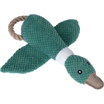 TIAKI zabawka dla psa, kaczka ze sznurkiem - Dł. x szer. x wys.: 35 x 32,5 x 8 cm TIAKI zabawka dla psa, kaczka ze sznurkiem - Dł. x szer. x wys.: 35 x 32,5 x 8 cm