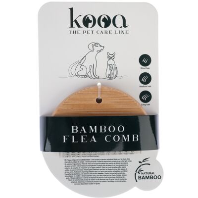 kooa grzebień do pcheł z bambusa - Dł. x szer. x wys.: 10 x 6,7 x 1 cm kooa grzebień do pcheł z bambusa - Dł. x szer. x wys.: 10 x 6,7 x 1 cm
