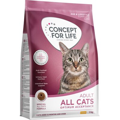 Concept for Life All Cats Adult - NOWOŚĆ: 3 kg Concept for Life All Cats Adult - NOWOŚĆ: 3 kg