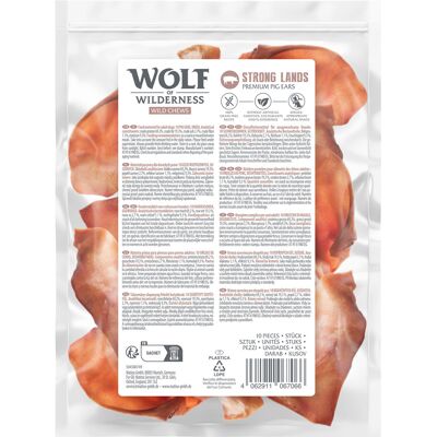 Wolf of Wilderness Premium uszy wieprzowe "Strong Lands" - 10 szt. Wolf of Wilderness Premium uszy wieprzowe "Strong Lands" - 10 szt.