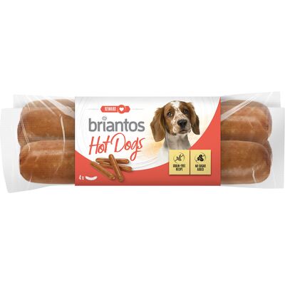 Briantos Hot Dog, kiełbaski dla psów - Megapakiet, 16 x 55 g Briantos Hot Dog, kiełbaski dla psów - Megapakiet, 16 x 55 g