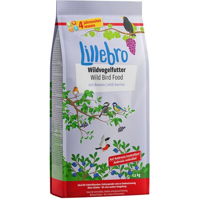 Lillebro dzikie ptasie jedzenie z jagodami - 4,5 kg - Dzikie ptasie jedzenie Lillebro dzikie ptasie jedzenie z jagodami - 4,5 kg - Dzikie ptasie jedzenie