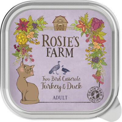 Rosie's Farm Adult, 16 x 100 g - Indyk i kaczka Rosie's Farm Adult, 16 x 100 g - Indyk i kaczka