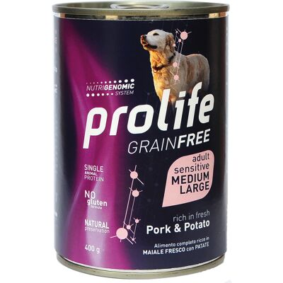 Prolife Wieprzowina Ziemniaki - Karma mokra dla psów - 400g Prolife Wieprzowina Ziemniaki - Karma mokra dla psów - 400g