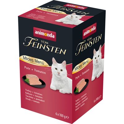 Animonda vom Feinsten Delikatny mokry pokarm dla dorosłych kotów - Indyk i Pomidor - 36 x 100g Animonda vom Feinsten Delikatny mokry pokarm dla dorosłych kotów - Indyk i Pomidor - 36 x 100g