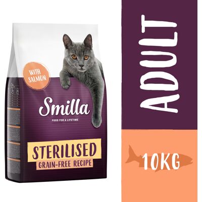 Smilla Sterilised z łososiem, bez zbóż - 10 kg Smilla Sterilised z łososiem, bez zbóż - 10 kg