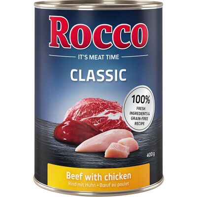 Rocco Classic, 6 x 400 g - Wołowina i kurczak Rocco Classic, 6 x 400 g - Wołowina i kurczak