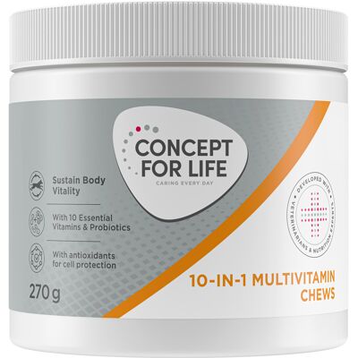 Concept for Life 10 in 1 Multivitamin Supplements Chews - 270 g Concept for Life 10 in 1 Multivitamin Supplements Chews - 270 g
