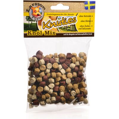 Larsson Farm Knuties - 3 x Knöl-Mix (4 smaki, 150 g) Larsson Farm Knuties - 3 x Knöl-Mix (4 smaki, 150 g)