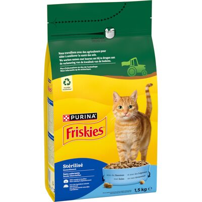 PURINA Friskies Sterilised, łosoś i tuńczyk z warzywami - 1,5 kg PURINA Friskies Sterilised, łosoś i tuńczyk z warzywami - 1,5 kg