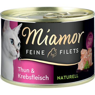 Miamor Feine Filets Naturelle, 6 x 156 g - Tuńczyk z krabami Miamor Feine Filets Naturelle, 6 x 156 g - Tuńczyk z krabami