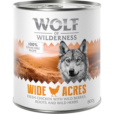 Wolf of Wilderness Monoprotein Adult, 6 x 800 g - Wide Acres, kurczak Wolf of Wilderness Monoprotein Adult, 6 x 800 g - Wide Acres, kurczak
