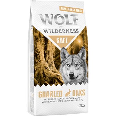 Wolf of Wilderness "Soft – Gnarled Oaks", kurczak i królik z wolnego wybiegu - 12 kg Wolf of Wilderness "Soft – Gnarled Oaks", kurczak i królik z wolnego wybiegu - 12 kg