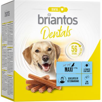Briantos Dentals, przysmaki dla psów - Maxi (56 pałeczek) Briantos Dentals, przysmaki dla psów - Maxi (56 pałeczek)