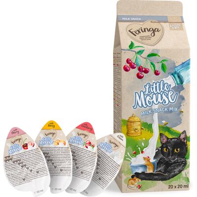 Feringa Little Mouse Milk Snack mleczny przysmak dla kota - Pakiet mieszany: 20 x 20 ml Feringa Little Mouse Milk Snack mleczny przysmak dla kota - Pakiet mieszany: 20 x 20 ml