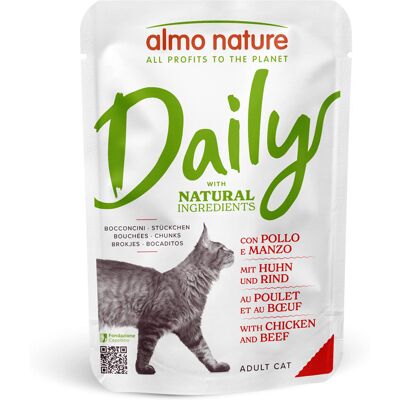 Megapakiet Almo Nature Daily Menu, 24 x 70 g - Kurczak i wołowina Megapakiet Almo Nature Daily Menu, 24 x 70 g - Kurczak i wołowina
