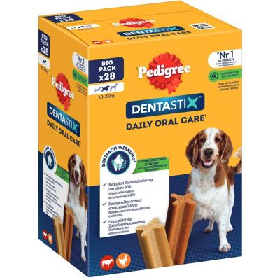 Przysmaki Pedigree dla psów - DentaStix Medium - Higiena jamy ustnej Przysmaki Pedigree dla psów - DentaStix Medium - Higiena jamy ustnej