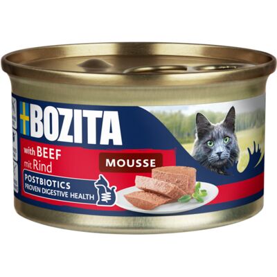 Bozita Mousse Postbiotics, 12 x 85 g - Wołowina Bozita Mousse Postbiotics, 12 x 85 g - Wołowina