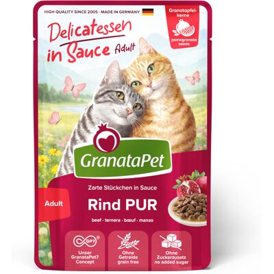 GranataPet Delicatessen w sosie, 12 x 100 g - Wołowina GranataPet Delicatessen w sosie, 12 x 100 g - Wołowina