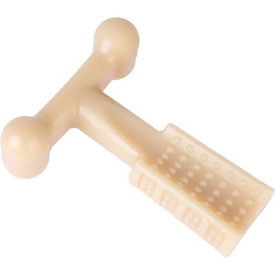 TIAKI zabawka do żucia w kształcie litery T, masło orzechowe - Dł. 14,4 x szer. 12 x wys. 5 cm TIAKI zabawka do żucia w kształcie litery T, masło orzechowe - Dł. 14,4 x szer. 12 x wys. 5 cm