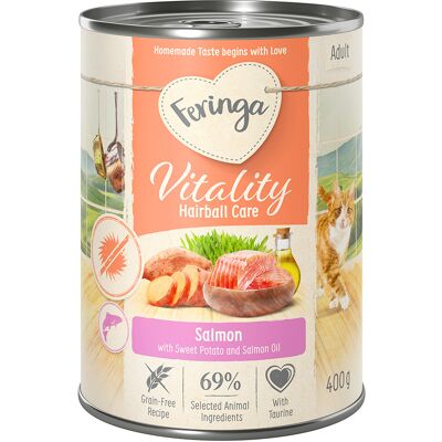 Feringa Vitality Hairball Care - Anti-hairball łosoś, 6 x 400 g Feringa Vitality Hairball Care - Anti-hairball łosoś, 6 x 400 g