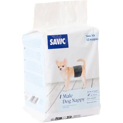 Savic pieluchy dla psów samców - Rozmiar XS: 20-26 cm, 24 sztuki Savic pieluchy dla psów samców - Rozmiar XS: 20-26 cm, 24 sztuki