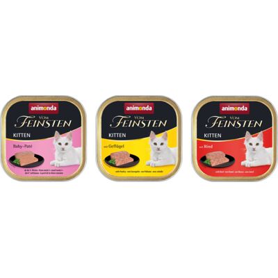 Megapakiet animonda Vom Feinsten Kitten, 96 x 100 g - Pakiet mieszany I Megapakiet animonda Vom Feinsten Kitten, 96 x 100 g - Pakiet mieszany I