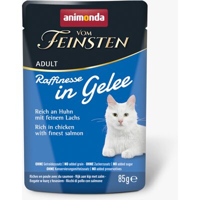 Animonda Vom Feinsten - Pouch - Dorosły - Raffinement in Gelee - Kurczak i łosoś Animonda Vom Feinsten - Pouch - Dorosły - Raffinement in Gelee - Kurczak i łosoś