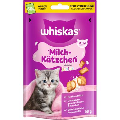 Whiskas mleczna przekąska dla kociąt - 6 x 50 g Whiskas mleczna przekąska dla kociąt - 6 x 50 g