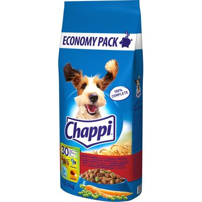 Karma dla dorosłych psów Chappi - Wołowina, Kurczak & Warzywa - 13,5kg Karma dla dorosłych psów Chappi - Wołowina, Kurczak & Warzywa - 13,5kg