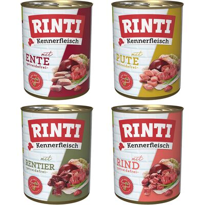 Pakiet RINTI Kennerfleisch, 12 x 800 g - Mix 2 Pakiet RINTI Kennerfleisch, 12 x 800 g - Mix 2